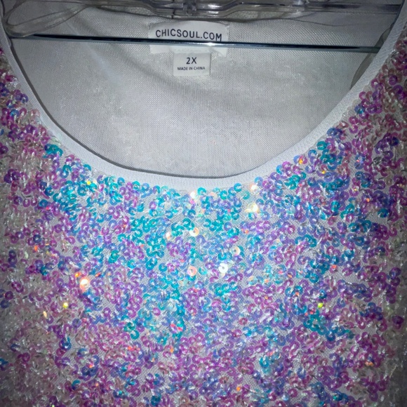 White sequin tunic - Picture 2 of 4